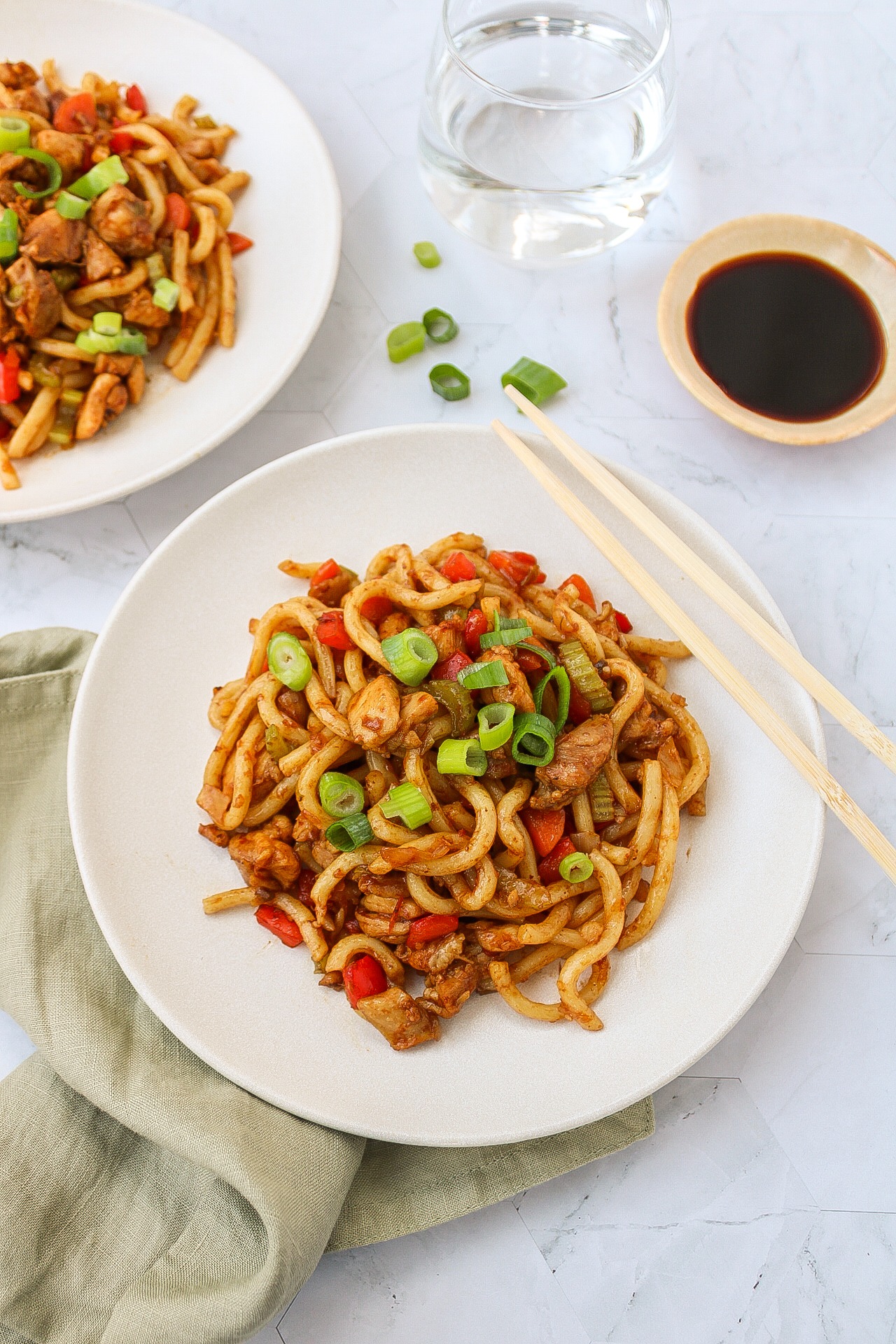 Yaki Udonnoodles Met Kip
